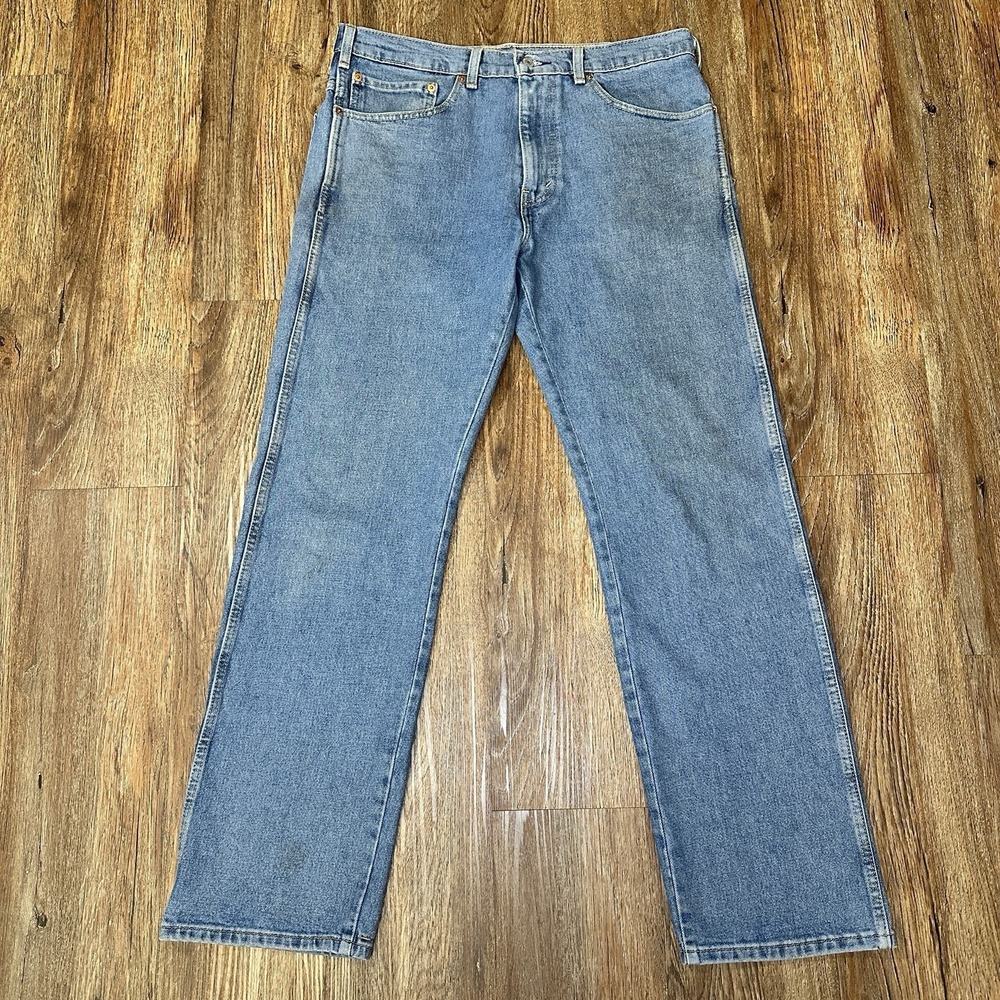 Levi's 505 Men's Jeans 36x34 Regular Fit Straight Leg Med Wash Denim 100% Cotton